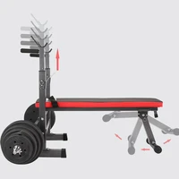 multifunctional household weight bench barbell rack weightlifting bed barbell lifting training bench bracket bench press frame
