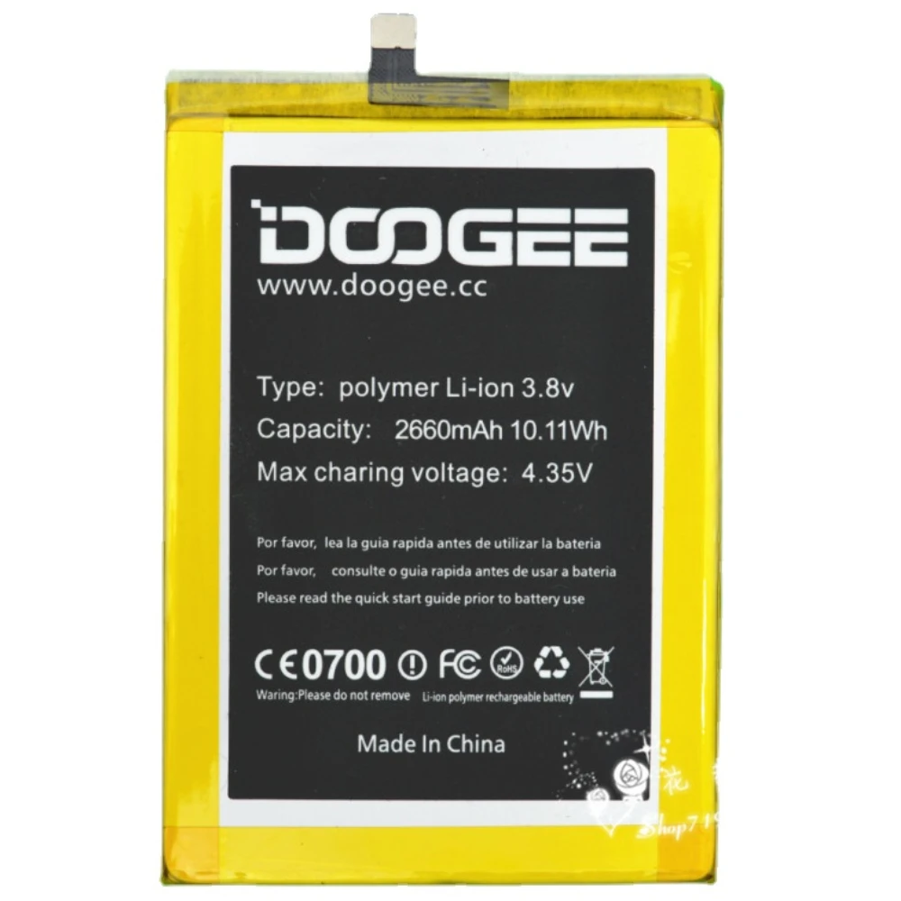 

Doogee F5 Battery Replacement Original 2660mAh Smart Phone Parts backup battery for Doogee F5 in stock