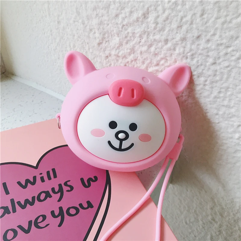 coin purse Новинка, силиконовый женский кошелек с мультяшным рисунком, мини круглый кошелек с карманом для монет, женские сумки, держатели для карт, роскошный брендовый прозрачный кошелек - Цвет: coin purse