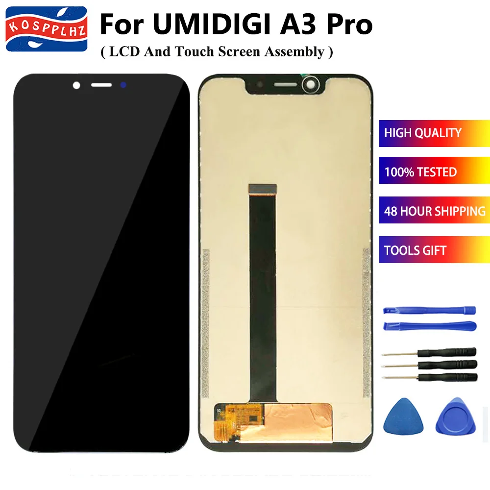 100% протестирован для смартфонов UMIDIGI A3 Pro LCD дисплей кодирующий преобразователь