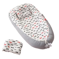 removable baby bionic bed soft portable baby lounger breathable newborn baby nest with pillow for babies cribs bassinet mattre