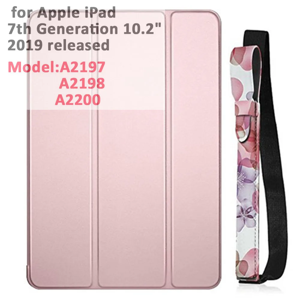 for 10.2 rose pencil Для iPad Air 3-го поколения 10,5 чехол Smart Cover Trifold Stand мягкая задняя крышка для iPad Air 3 10,5 дюймов 10,2 7th Автоматический Режим сна/пробуждения - Цвет: for 10.2 rose pencil