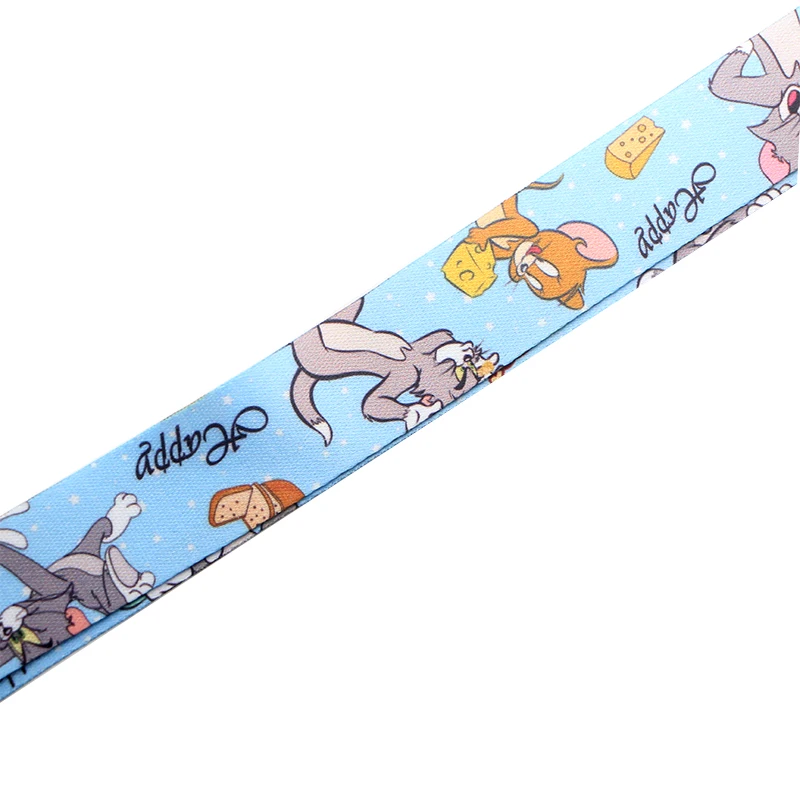 PC201 Кот брелок бейдж со шнурком ID Lanyards/Мобильный телефон Веревка/ключ нашейные ремешки Ремешки