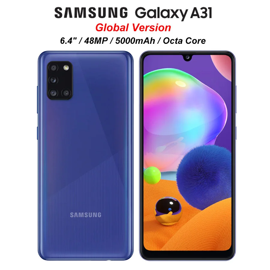 Смартфон Samsung Galaxy A31 A315G/DS 6 + 128 ГБ 4 дюйма 1080x2400 5000 мА · ч камеры NFC Android 10|Смартфоны| |