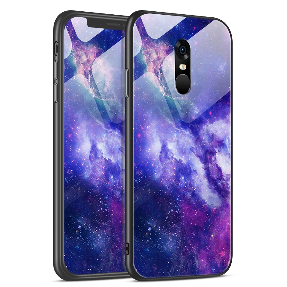 W117 Для Xiaomi Redmi Note 4/4X роскошный чехол из закаленного стекла для Remi Note 4 Pro CN Version/4 Gobal Version Fashion Soft Edge Shell - Цвет: W117