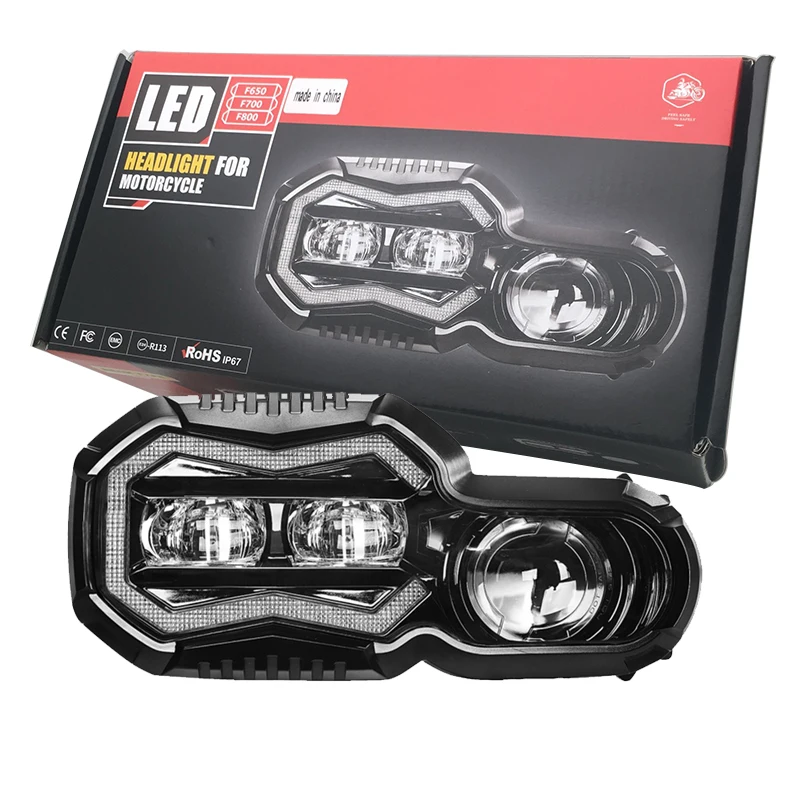 

For BMW F 650 700 800 GS F 800GS ADV Adventure 2008-2018 f800gs f800R LED Motorcycle LED Headlights Assembly With H/L Beam DRL