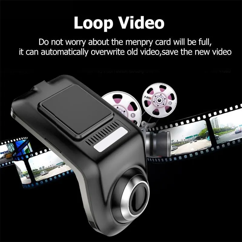 U3 Full HD 1080P Min Автомобильный видеорегистратор Камера ADAS Авто Цифровой Dash Cam для Android