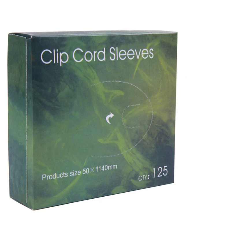 125 шт./упак. татуировки Клип шнур рукава Сумки поставить одноразовые чехлы для