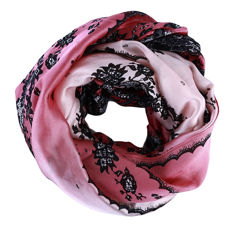

Vintage Chic 2020 Luxury Brand New Summer Spring Women Silk Scarf Beach Hijab Shawls And Wraps Female Foulard