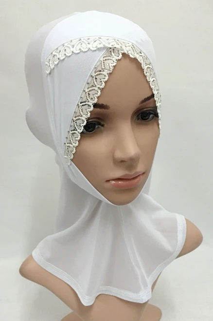 Мусульманская сетчатая женская шапка-тюрбан с перекрестными кружевами и