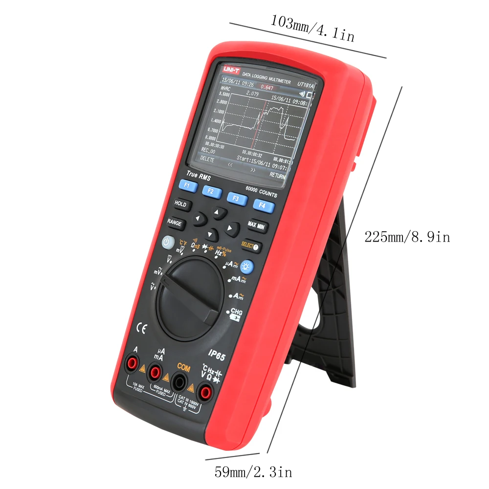 Промышленный Цифровой мультиметр UT181A UNI-T отсчетов для ПК измерения емкости и