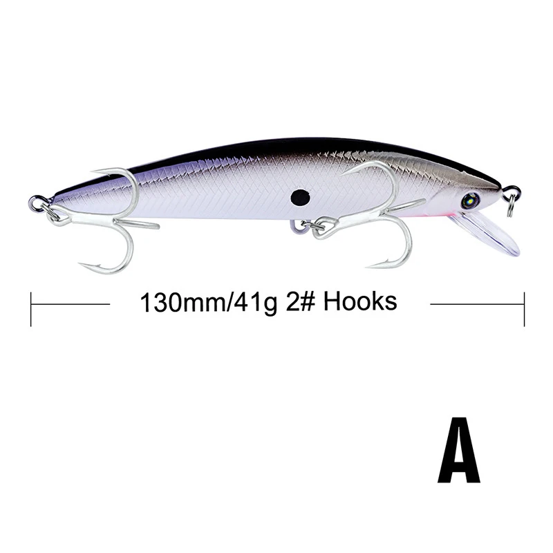 Vissen Minnow рыболовная приманка 1 шт. 13 см/41 г ABS твердая плавающая 3D Eyes Wobb