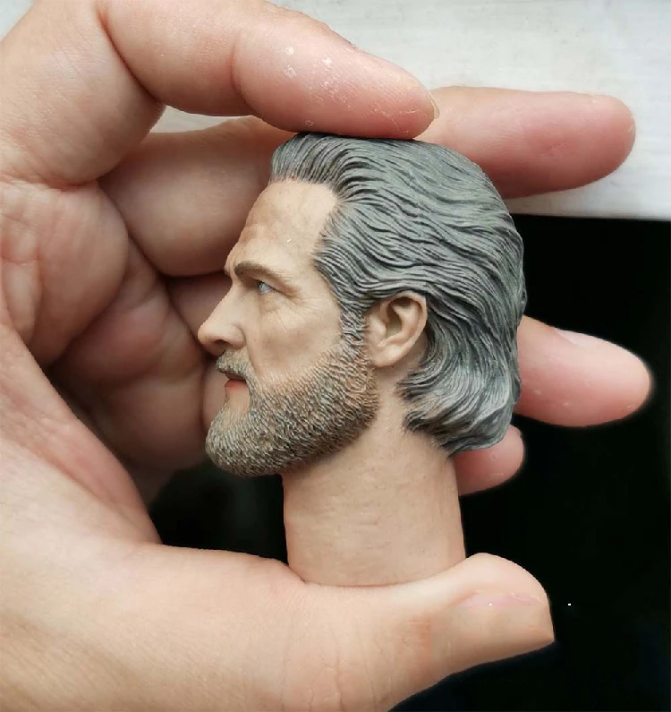 

1/6 Kevin Flynn Head Sculpt Carving Models for 12''Male Bodies Figures Collections Toys Gifts