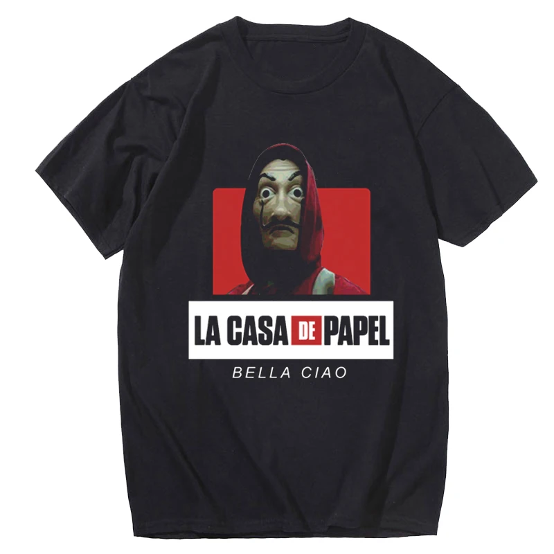 Мужская черная футболка с изображением дома из бумаги Забавный дизайн футболки