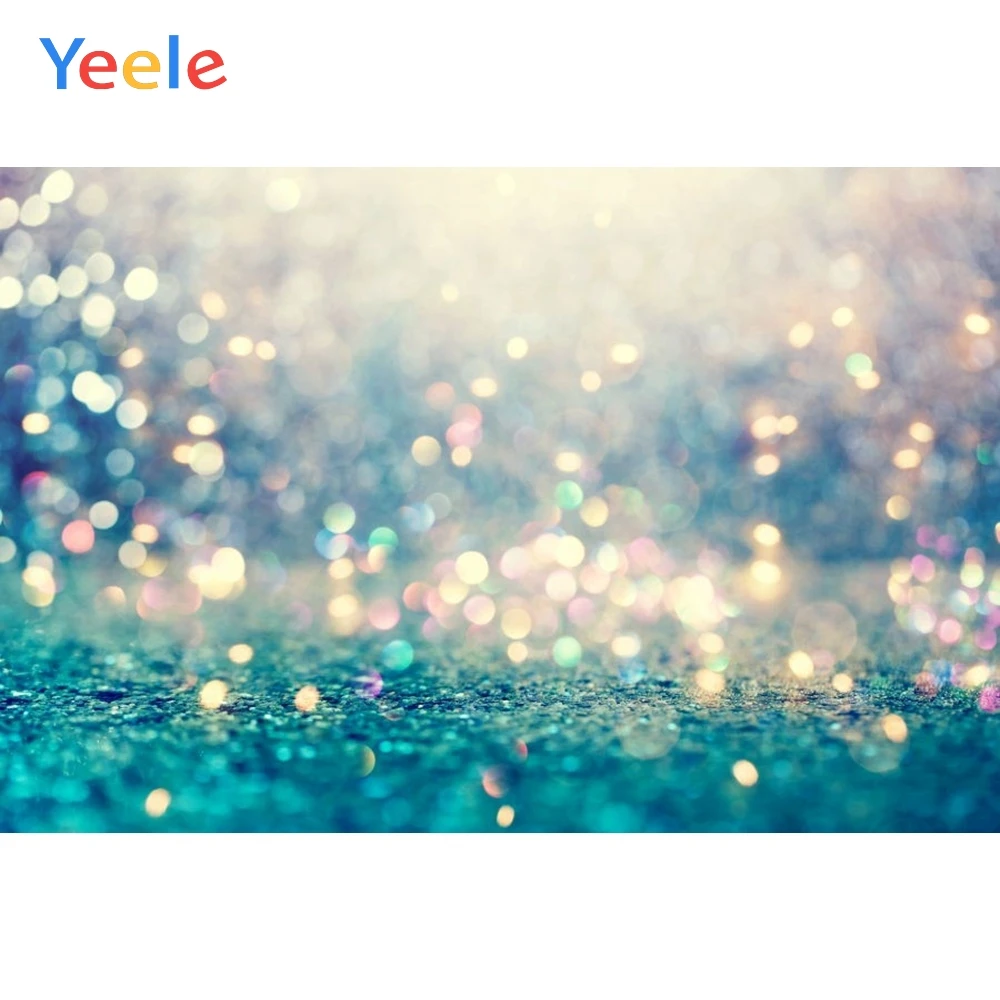 Розовый Золотой синий градиентный в горошек светлый боке фон для новогодней