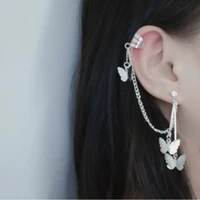 korea earrings fashion jewelry butterfly tassel earrings chain earrings oorbellen ladies luxury jewelry