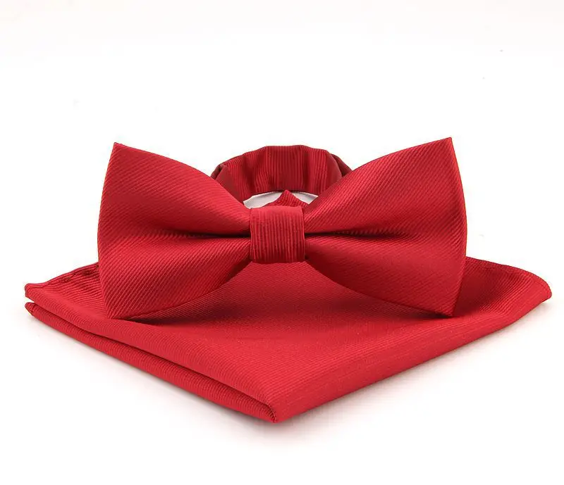 Linbaiway Мужской комплект с галстуком бабочкой и носовым платком для мужчин