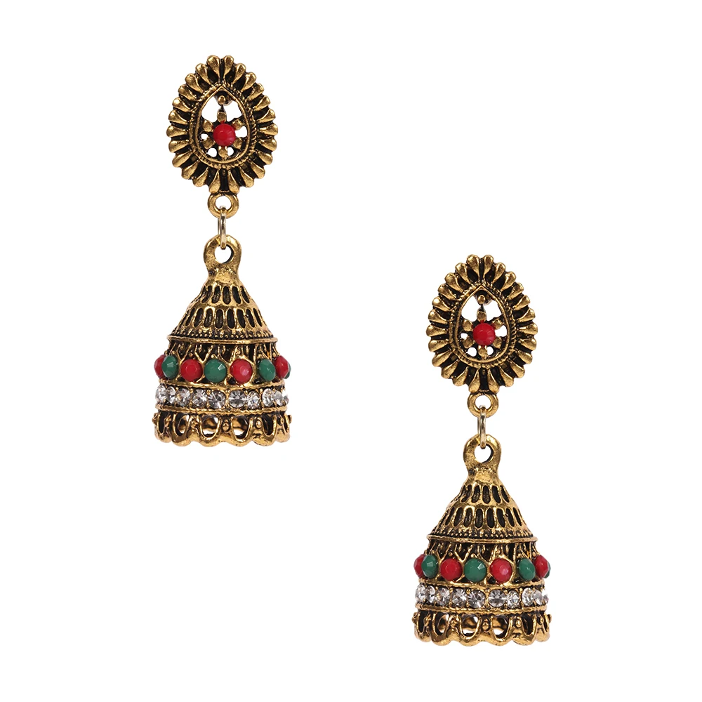 Кисточки Jhumka индийские этнические болливудские висячие серьги Модные ювелирные
