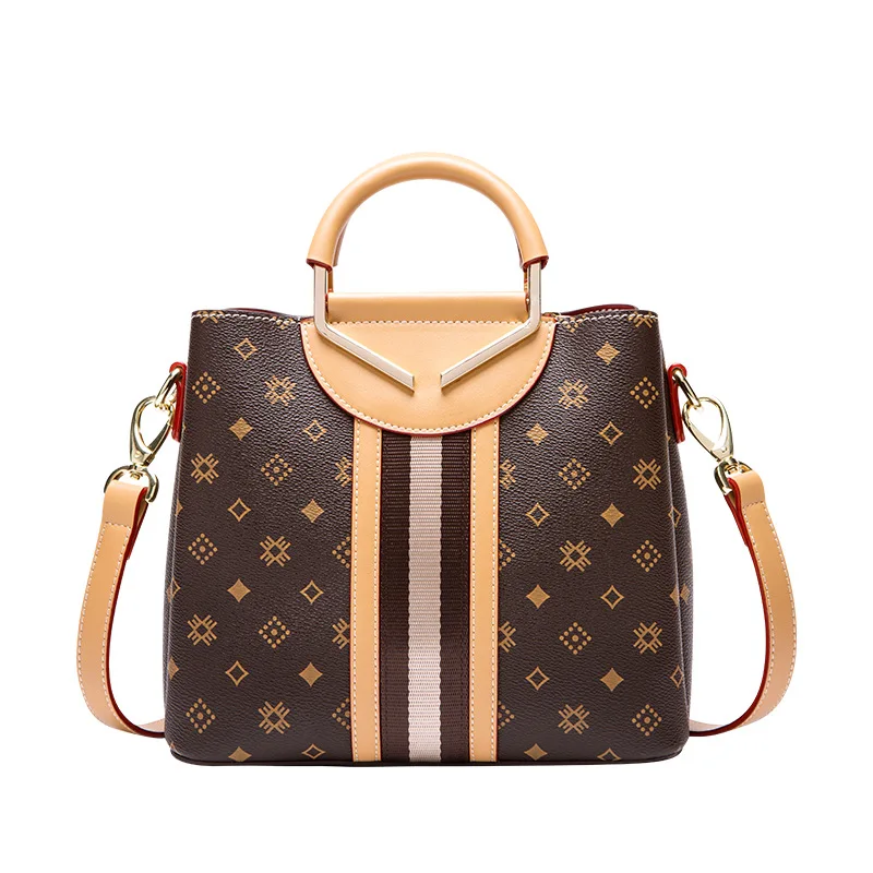 

Genuine Leather Women Buckets 2021 New Fashion All Match One Shoulder Bags Ladies Designer Purses and Handbags Channels Handbags