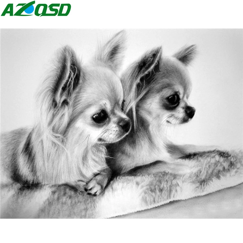 AZQSD алмазная вышивка собака мозаика животное крестиком живопись картина