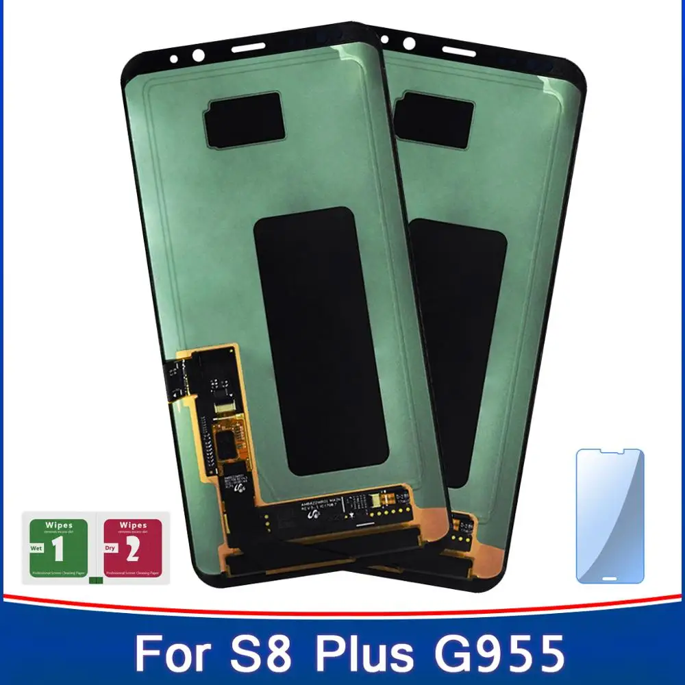2 шт. ЖК-дисплей для Samsung Galaxy Super Amoled S8 Plus G955 G955F G955A G955T G9550 ЖК-сенсорный экран