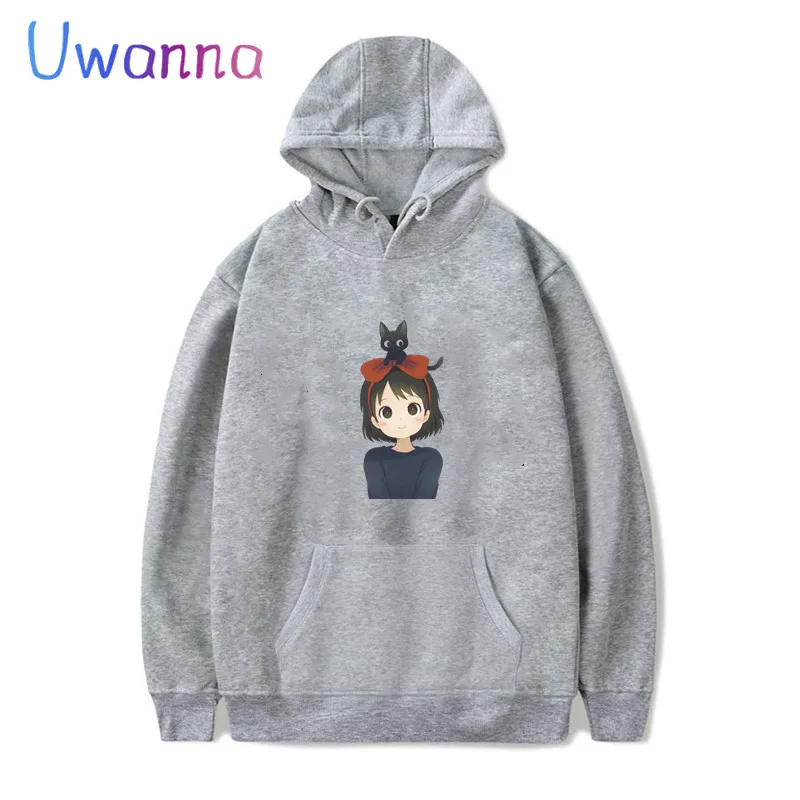 Kiki's Delivery Service Oversized Women Hoodies Long Sleeve Kawaii Women Clothing Sweetshirts Cute Cartoon Casual Anime Hoodie