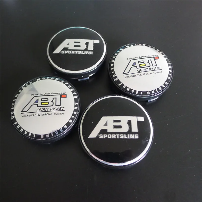 

4pcs 60mm Auto Wheels Center Hub Caps for ABT SPORTSLINE Auto Styling Rims Hub Cover Emblem 56mm Badge Stickers