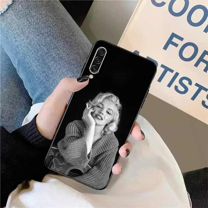 

famous Sexy star marylin monroe Phone Case For Samsung galaxy S 9 10 20 A 10 21 30 31 40 50 51 71 s note 20 j 4 2018 plus