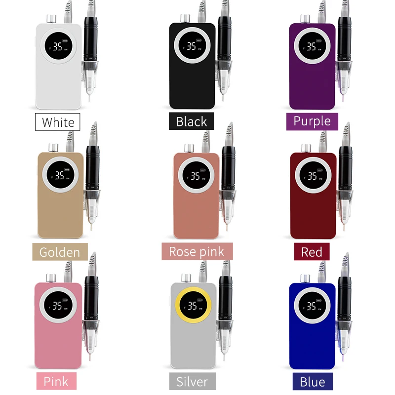 Беспроводной электрический сверлильный станок для ногтей Русалка 35000 об./мин