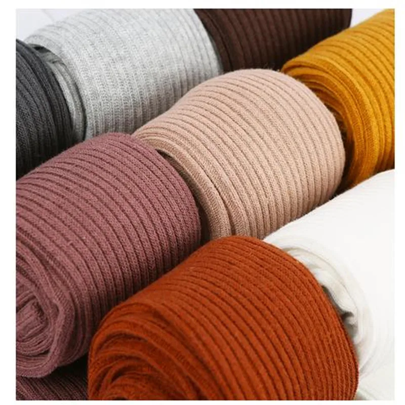 Колготки для малышей трикотажные хлопковые осенние полосатые колготки