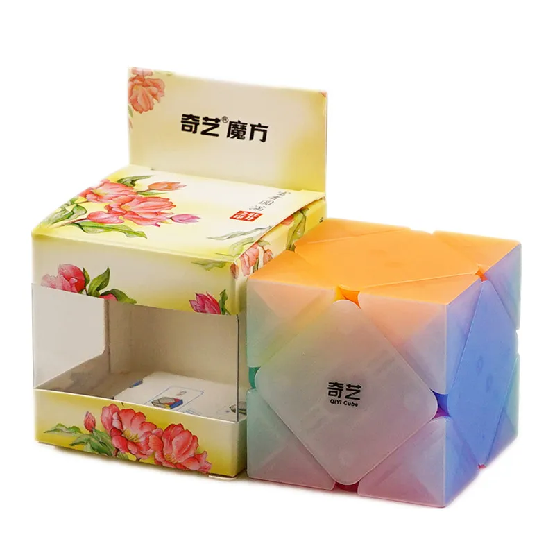 Головоломка Qiyi Skew Magic Cube рекламные пластиковые игрушки извилистый 3x3