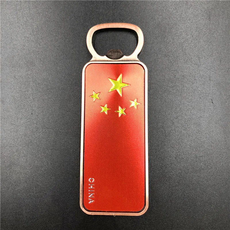 Сувенирная открывалка для бутылок с китайским флагом креативные декоративные
