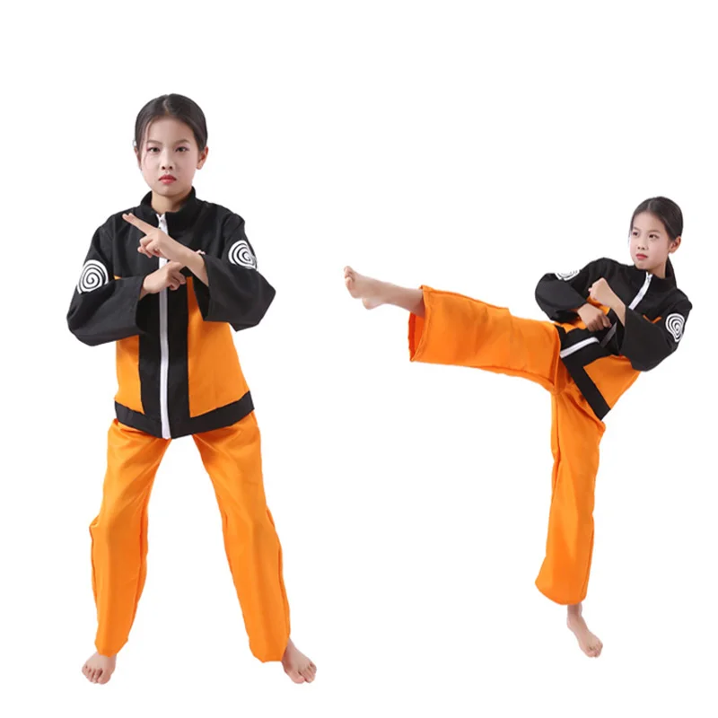 Костюм для косплея Узумаки из аниме Наруто костюм ниндзя мальчиков и девочек