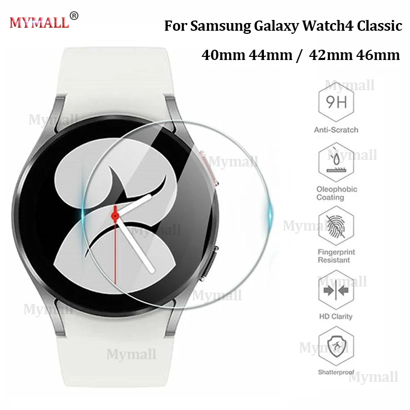 

Screen Protectors Glass For Samsung Galaxy Watch 4 40 44mm Watch4 Classic 42 46mm Protective Tempered Film 9h Scratch Resistant