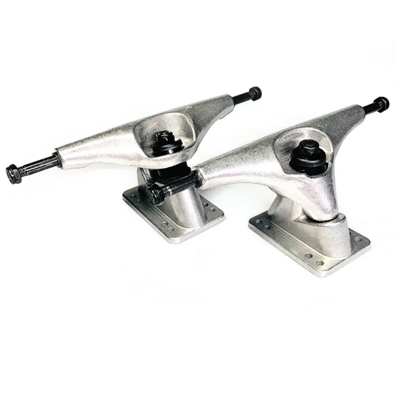 

NEW-2Pcs 6.25Inch Silver Surf Skateboard Trucks Surf Skate Skateboard Truck Fish Board Long Board Steering Bracket