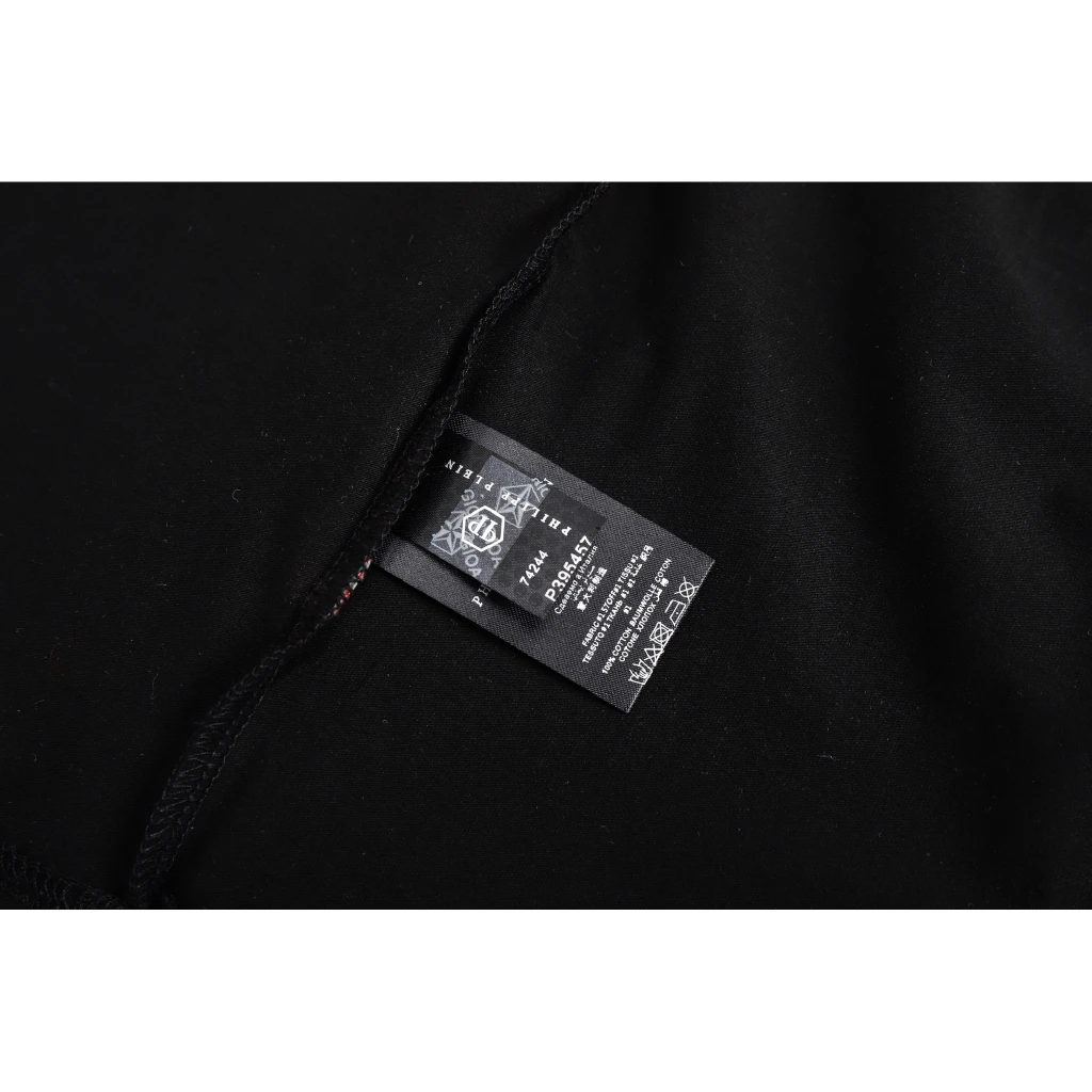 

PHILIPP PLEIN Short-sleeved Skull with Pure Cotton Casual Style Breathable and Slim