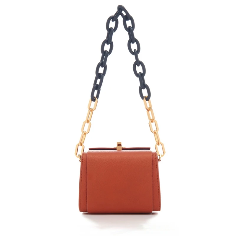 

ASDS-PU Leather Crossbody Bags for Women 2021,Box Shaped Mini Chain Purses