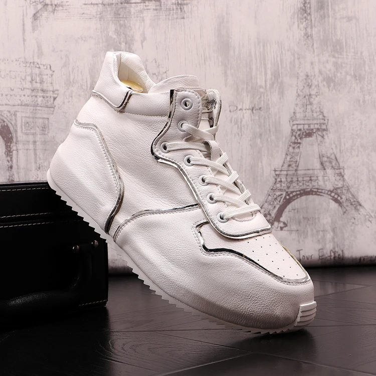 spesifikasi Sneakers Pria Kulit Asli 2021 Sepatu Kasual Pria Kulit Putih Baru Sepatu Hip Hop Sepatu Papan Datar Tenis Zapatillas Hombre