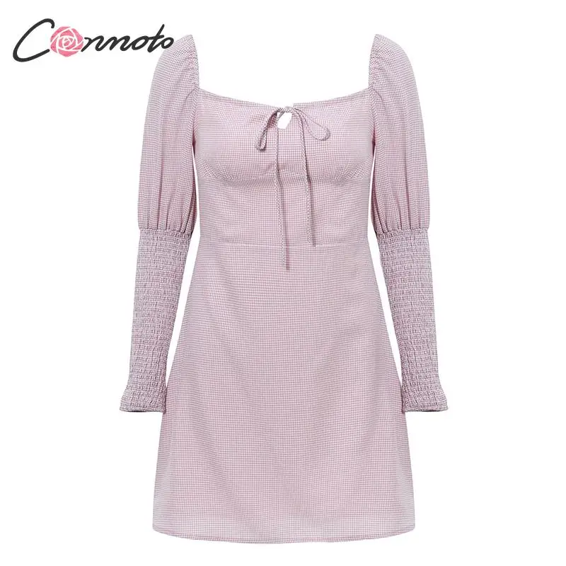 Женские вечерние платья с длинным рукавом Conmoto розовое элегантное винтажное