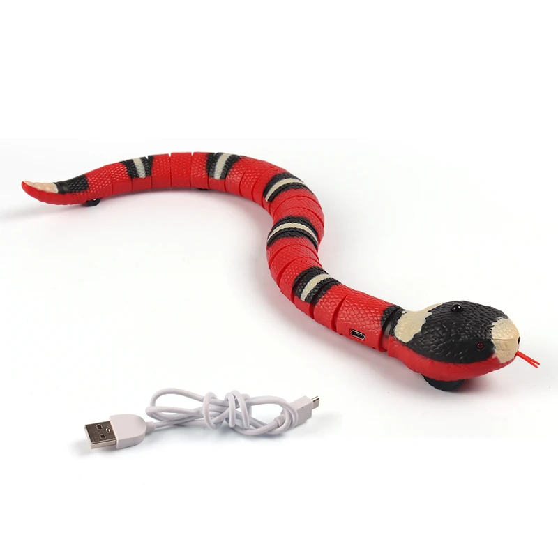 Juguete Interactivo con Sensor Inteligente para Mascotas, Serpiente Autom&aacute;tica y Electr&oacute;nica Recargable por Puerto USB, Juegos para Bromear con Perros y Gatos-5