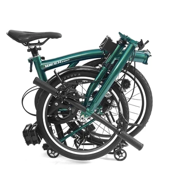 folding bike folding bicycle 16-inch made of 3-speed S handle chromium molybdenum steel internal 3 speeds steel frame