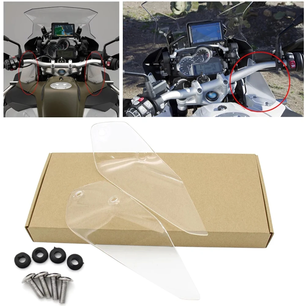 

Side Windshield Windscreen Wind Deflector For BMW R1200GS R1250GS ADV Adventure 2014-2020 2019 2018 2017 2016 2015 2021