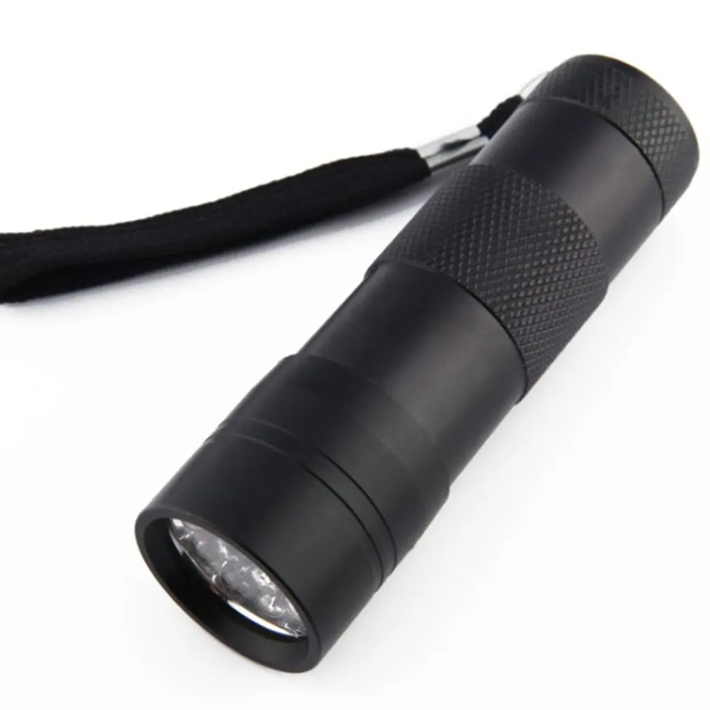 

12 LED UV Torch Light 395nm Multifunction Ultraviolet Flashlight Mini Portable Currency Detector Nail Curing Lamp
