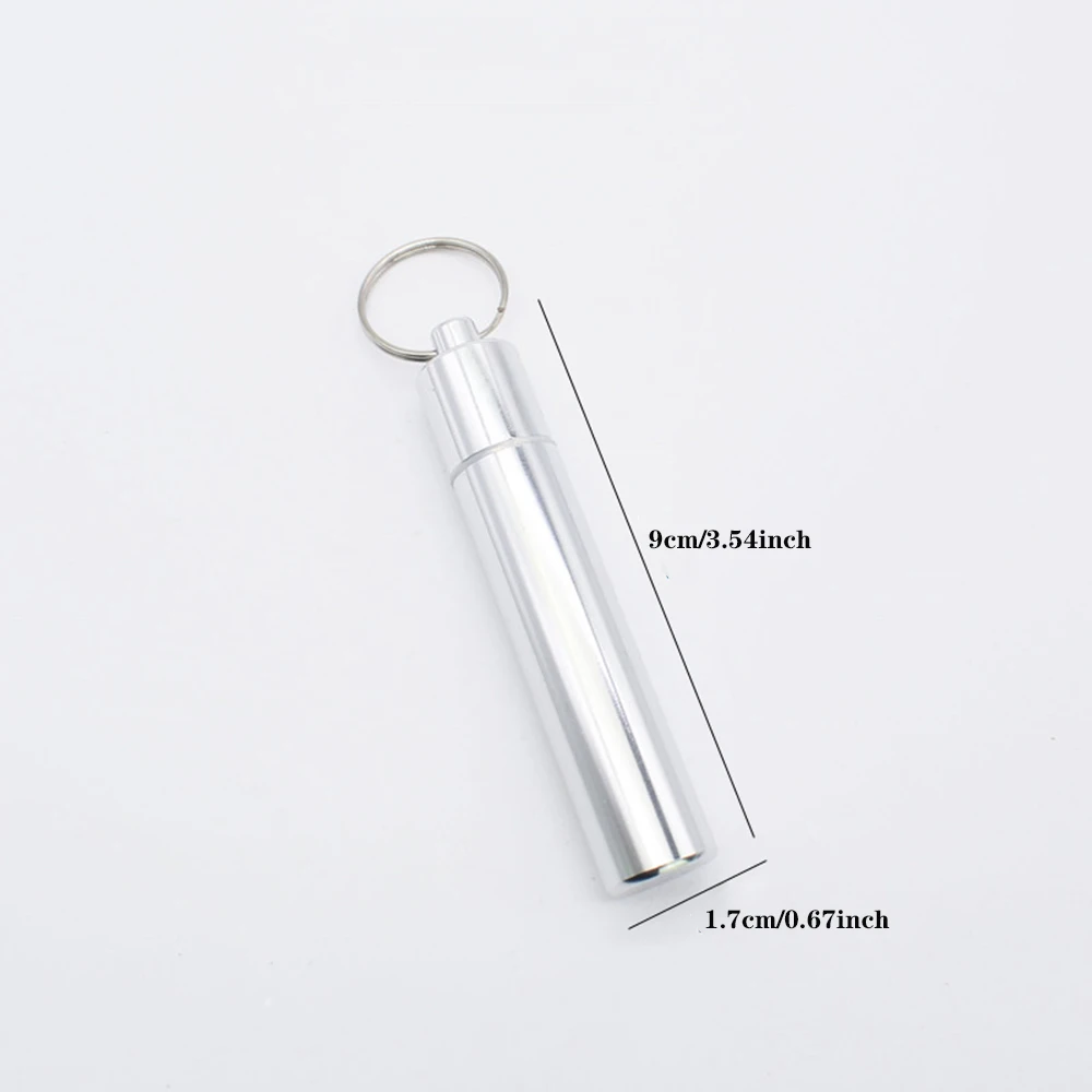 

1 Set Stainless Steel Toothpick Set Flossing Tools With Portable Toothpick Holder Outdoor Household Travel Storage Container