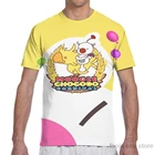 Moogle Chocobo Карнавальная Мужская футболка для женщин с принтом, модная футболка для девочек, топы для мальчиков, футболки, летние футболки с коротким рукавом