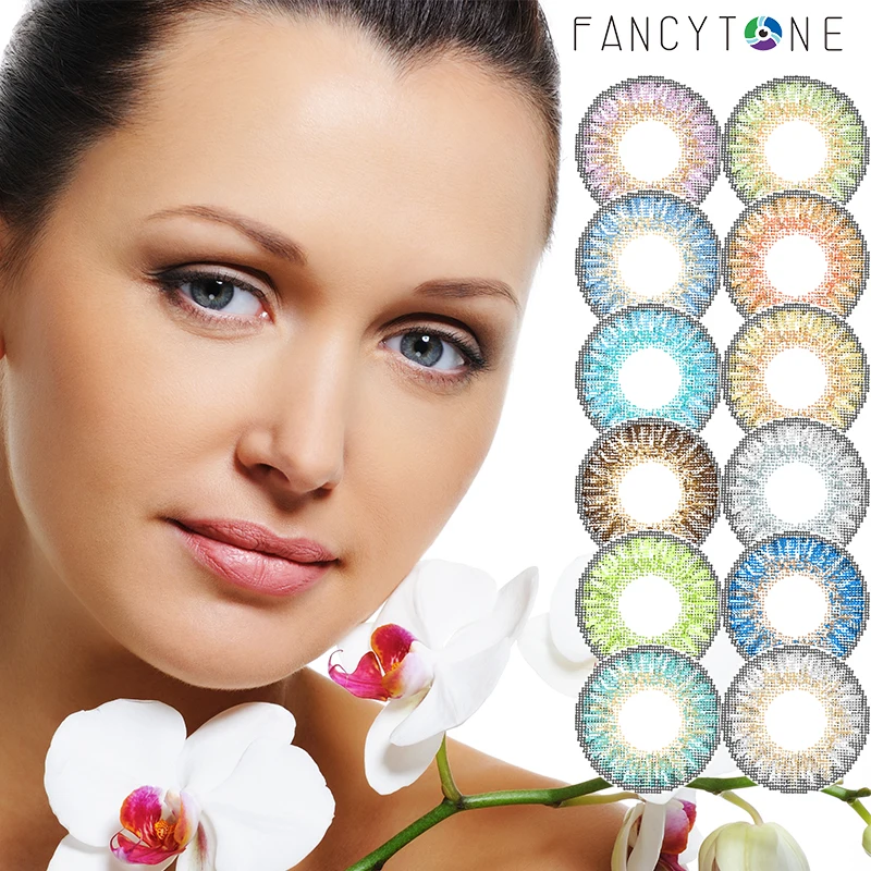 Контактные линзы [FANCY TONE] 1 пара 3 тона серия цветные контактные для глаз