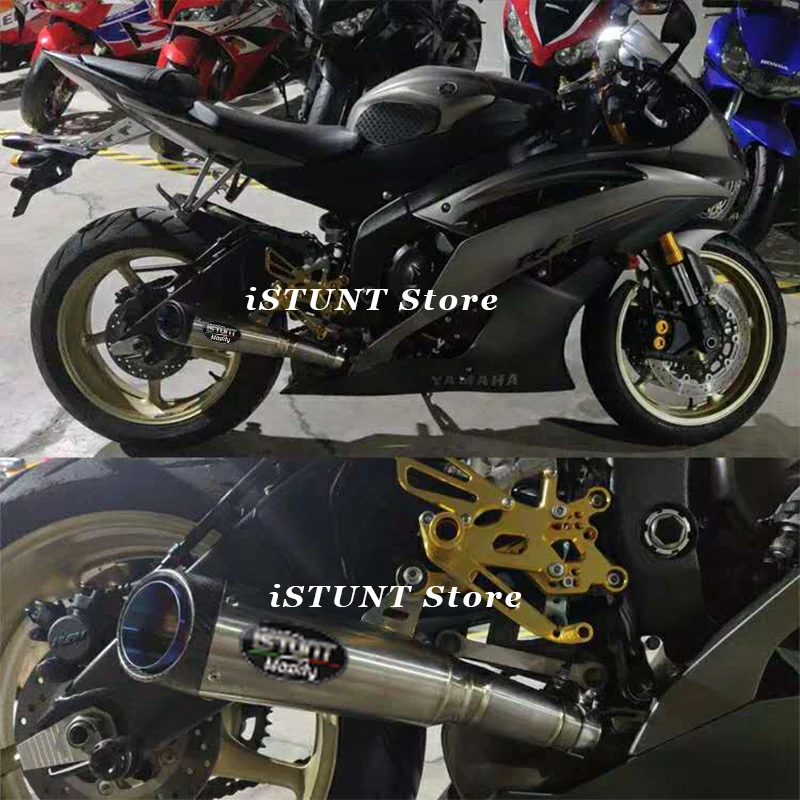 Выхлопная труба для мотоцикла Yamaha YZF R6 2006 - 2020 Модифицированная из титанового