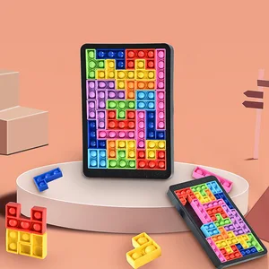 Tetris Jigsaw Popping Fidget Toy Silica gel Its Puzzle Simple Dimple
Anti stress Baby Toys For Children Halloween Birthday Gifts