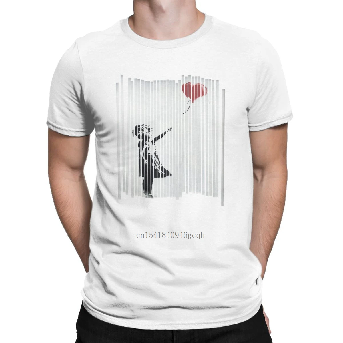 

Banksy Shredded Balloon Girl Men T Shirts Street Art Love Vintage Tees Short Sleeve O Neck T-Shirt 100% Cotton Plus Size Tops