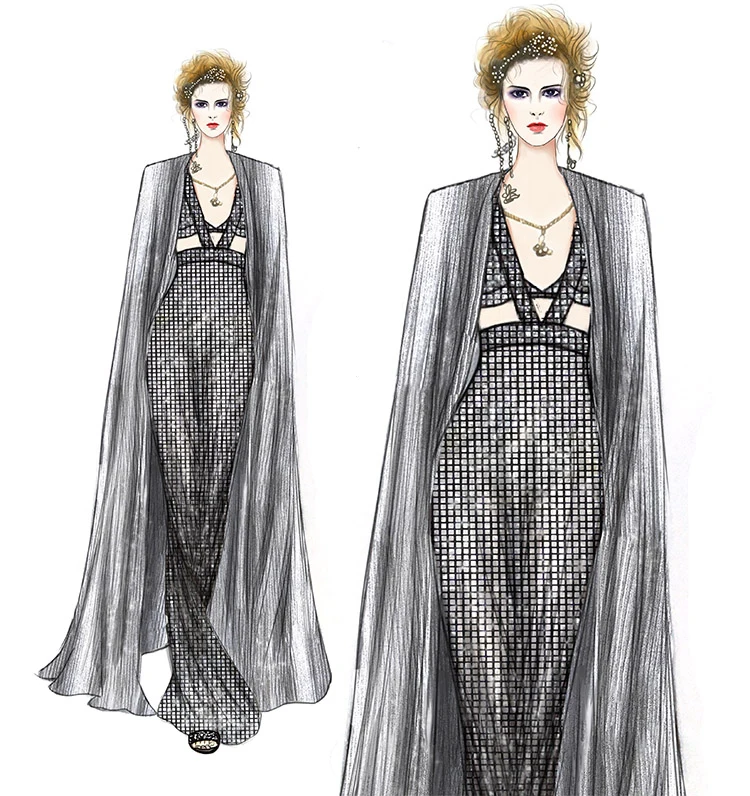 Серебряная квадратная блестящая односторонняя стрейчевая ткань ширина 140 см